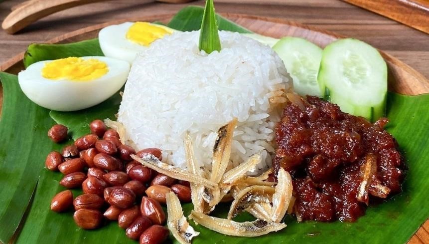 Nasi Lemak, national dish of Malaysia
